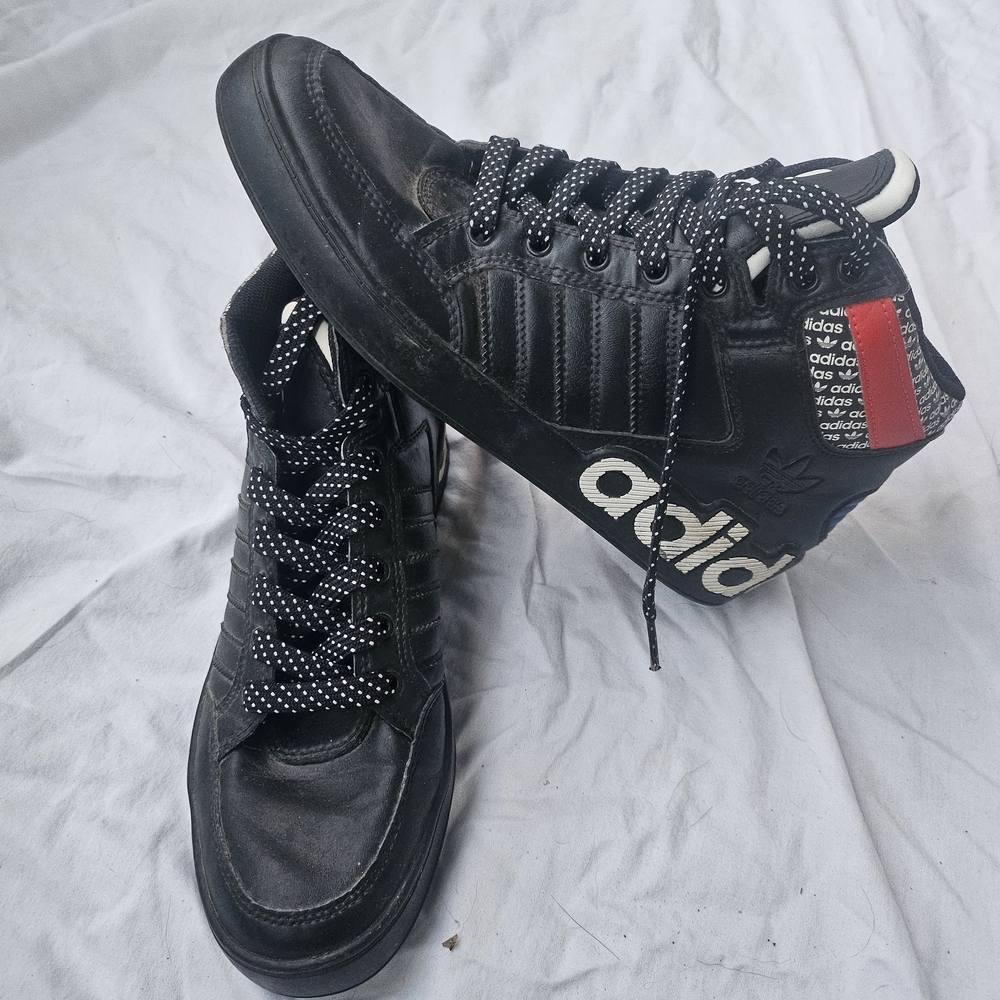 Adidas originals Hard Court High J Transmission Pack Black Shoes Mens US 7